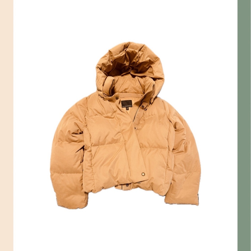 Banana Republic Camel Puffer Coat